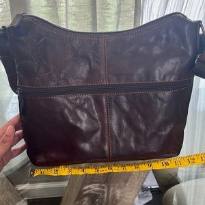 Jack Georges Voyager Crossbody Messenger Bag Brown